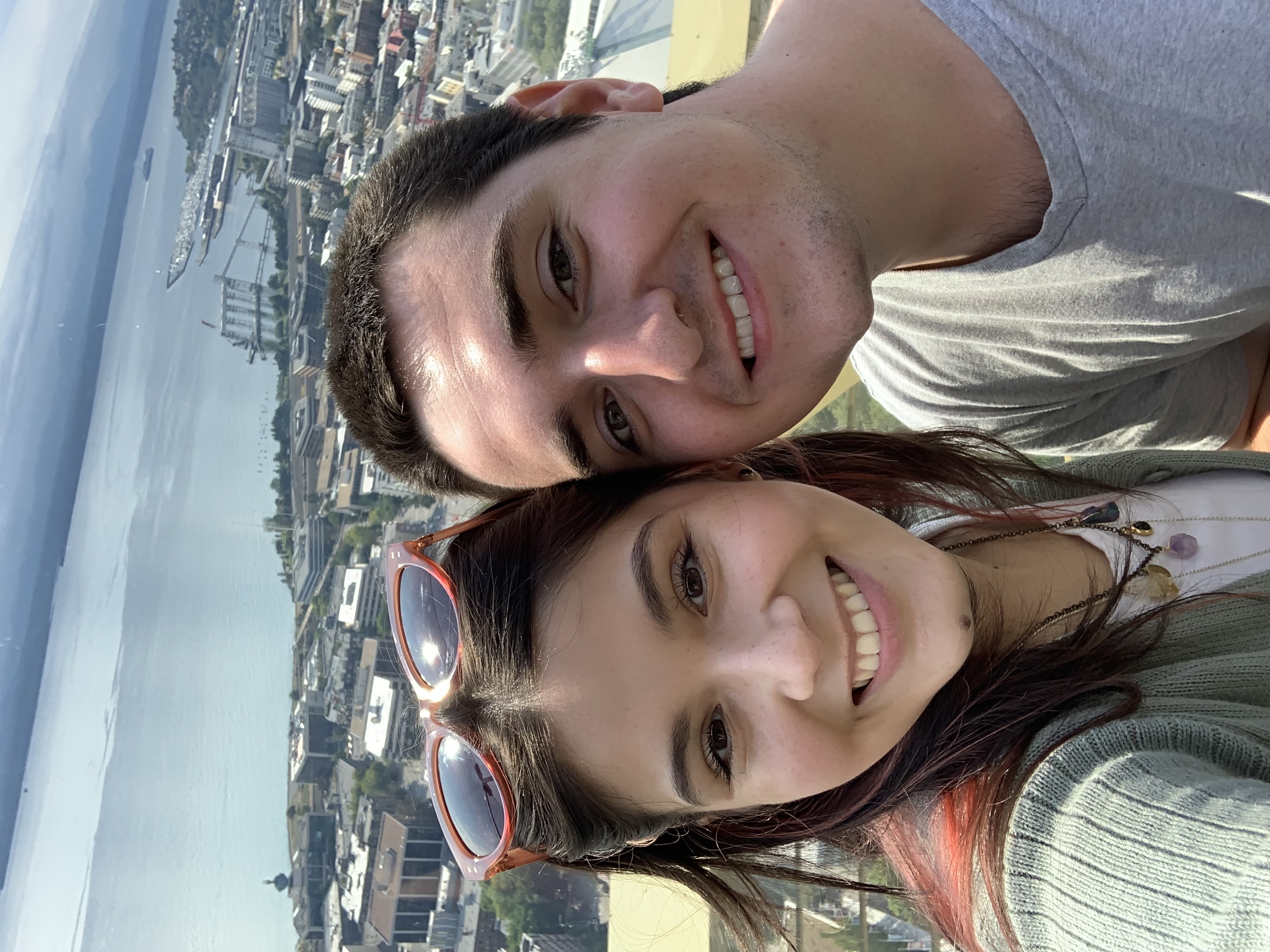Talia and Nick at the Space Needle in August 2021