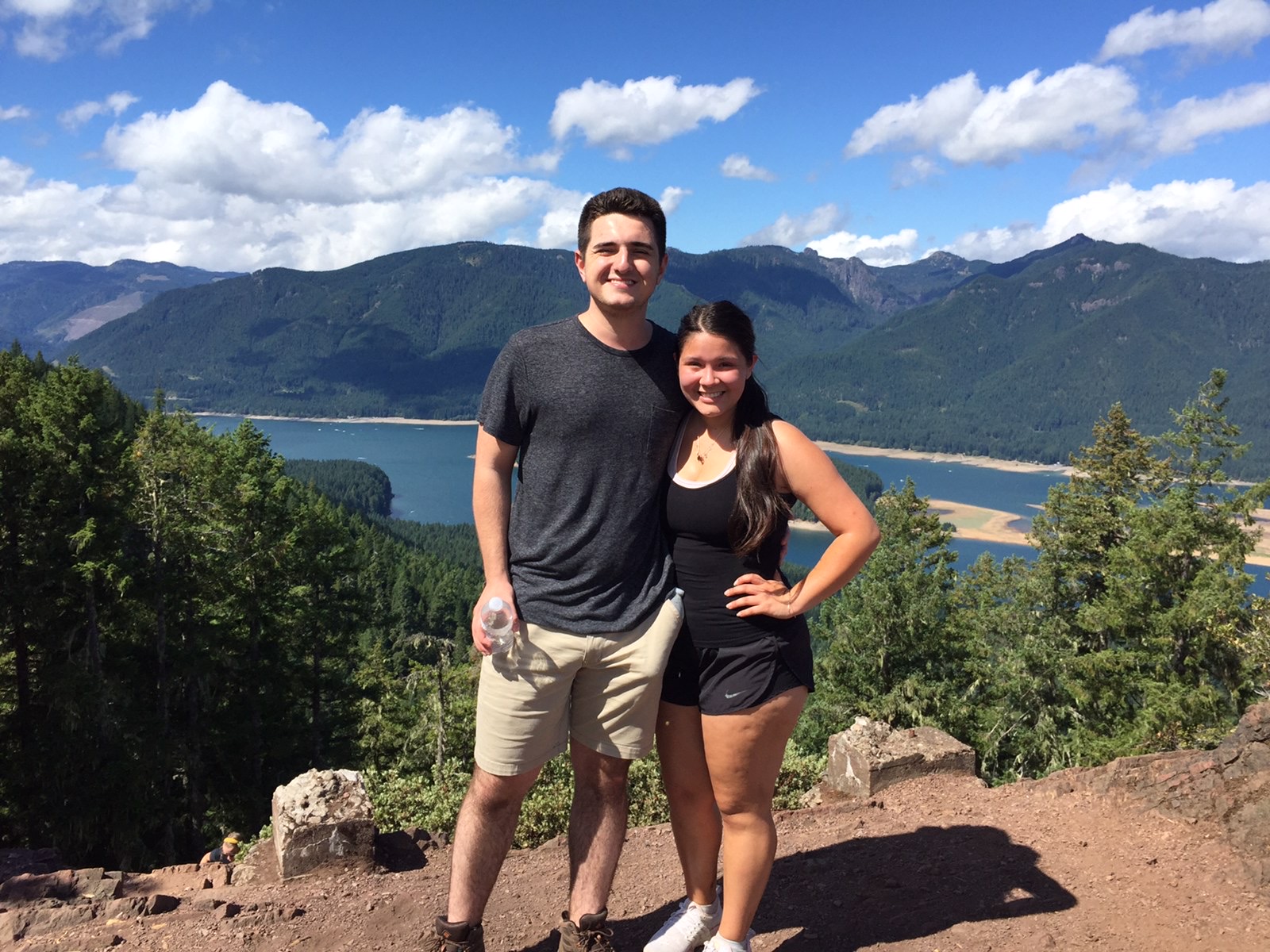 Talia and Nick at Detroit Lake in September 2019